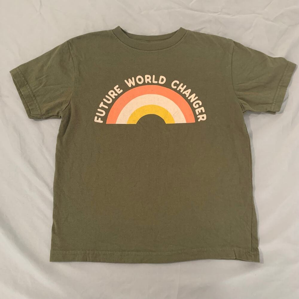 “Future World Changer” Rainbow Tee – 100% Cotton